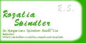 rozalia spindler business card